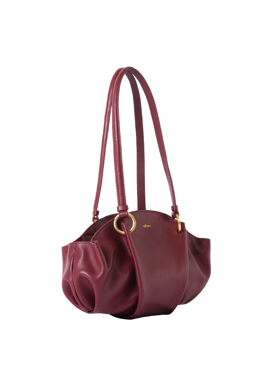 07:07PM baguette bag burgundy