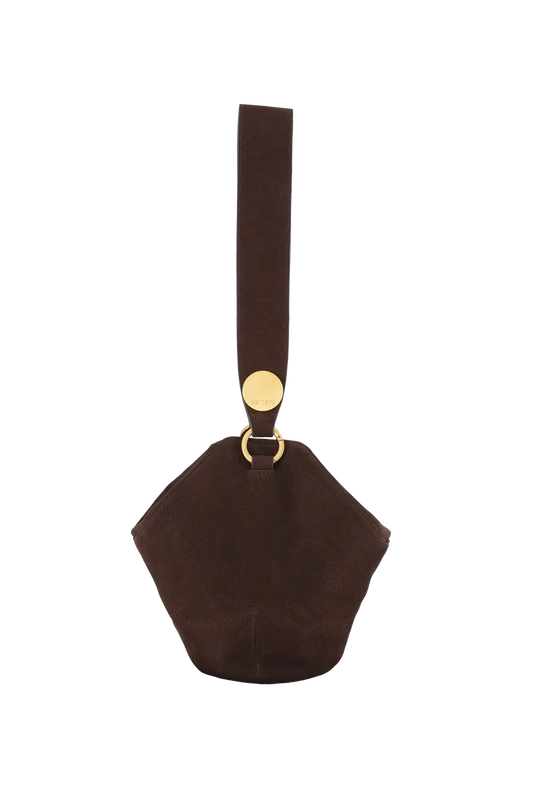 9PM maxi bag marrom camurça