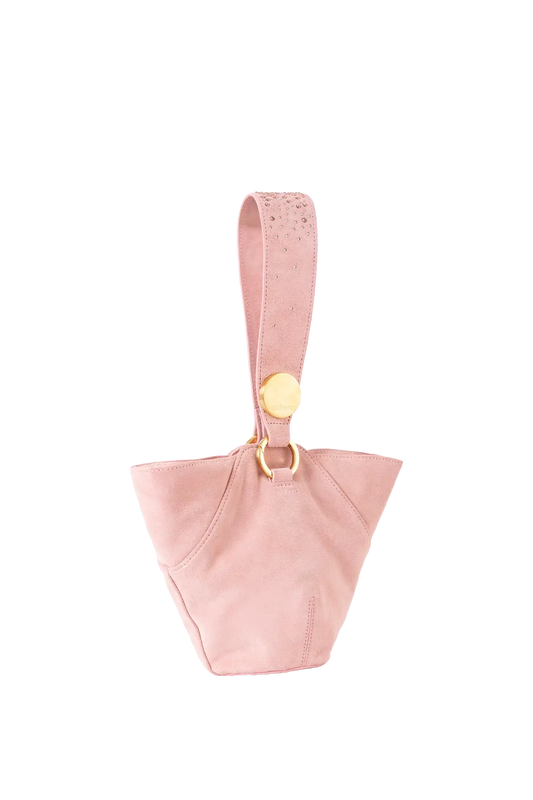 9PM suede bag decorada com cristais Swarovski®