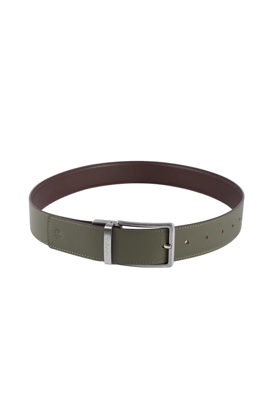 Essential belt marrom e sage green