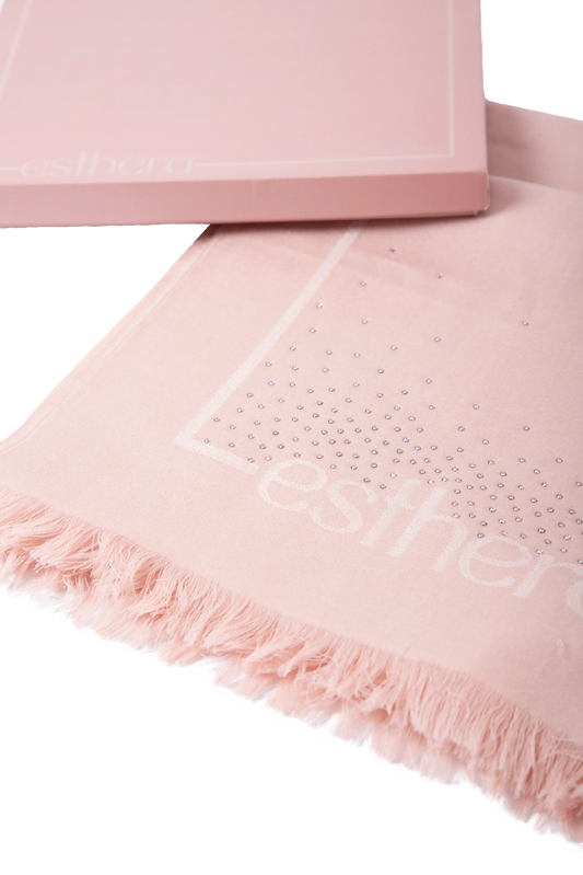 Wool scarf decorado com cristais Swarovski®