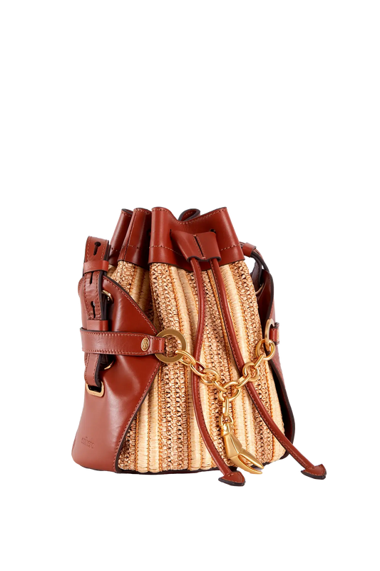Crab Raffia Crossbody Marrom