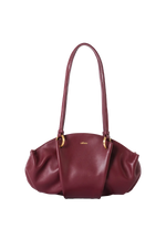 07:07PM baguette bag burgundy