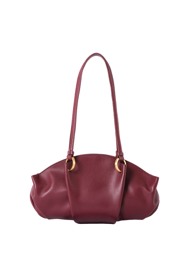 07:07PM baguette bag burgundy