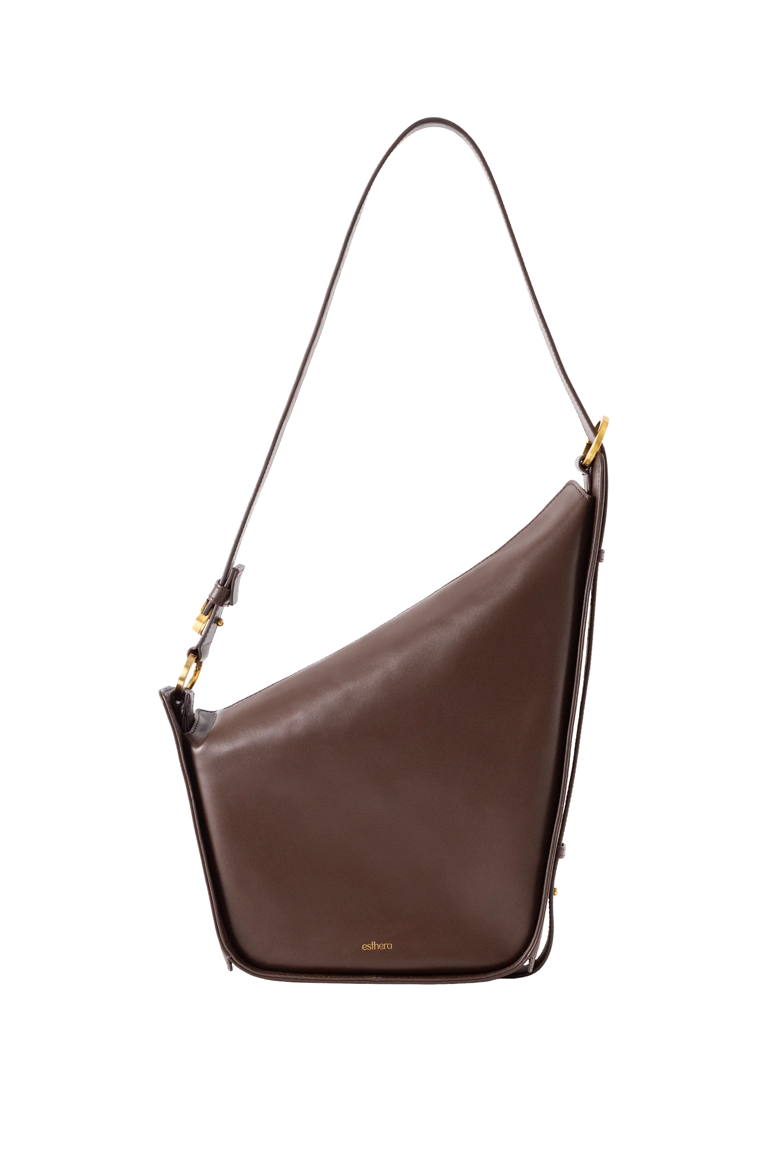 10AM belted bag marrom escuro