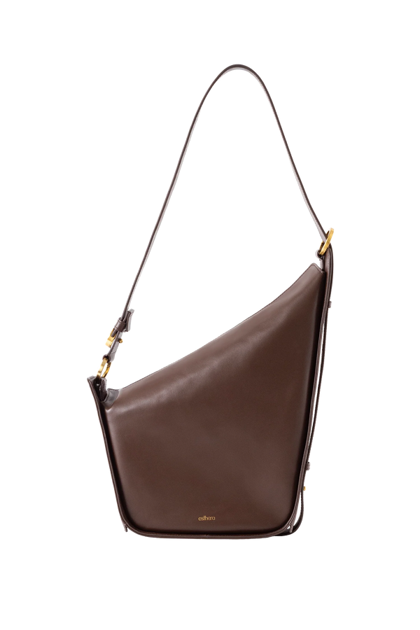 10AM belted bag marrom escuro