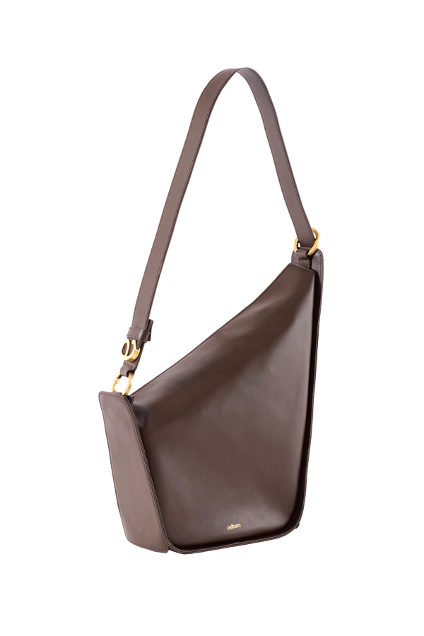 10AM belted bag marrom escuro