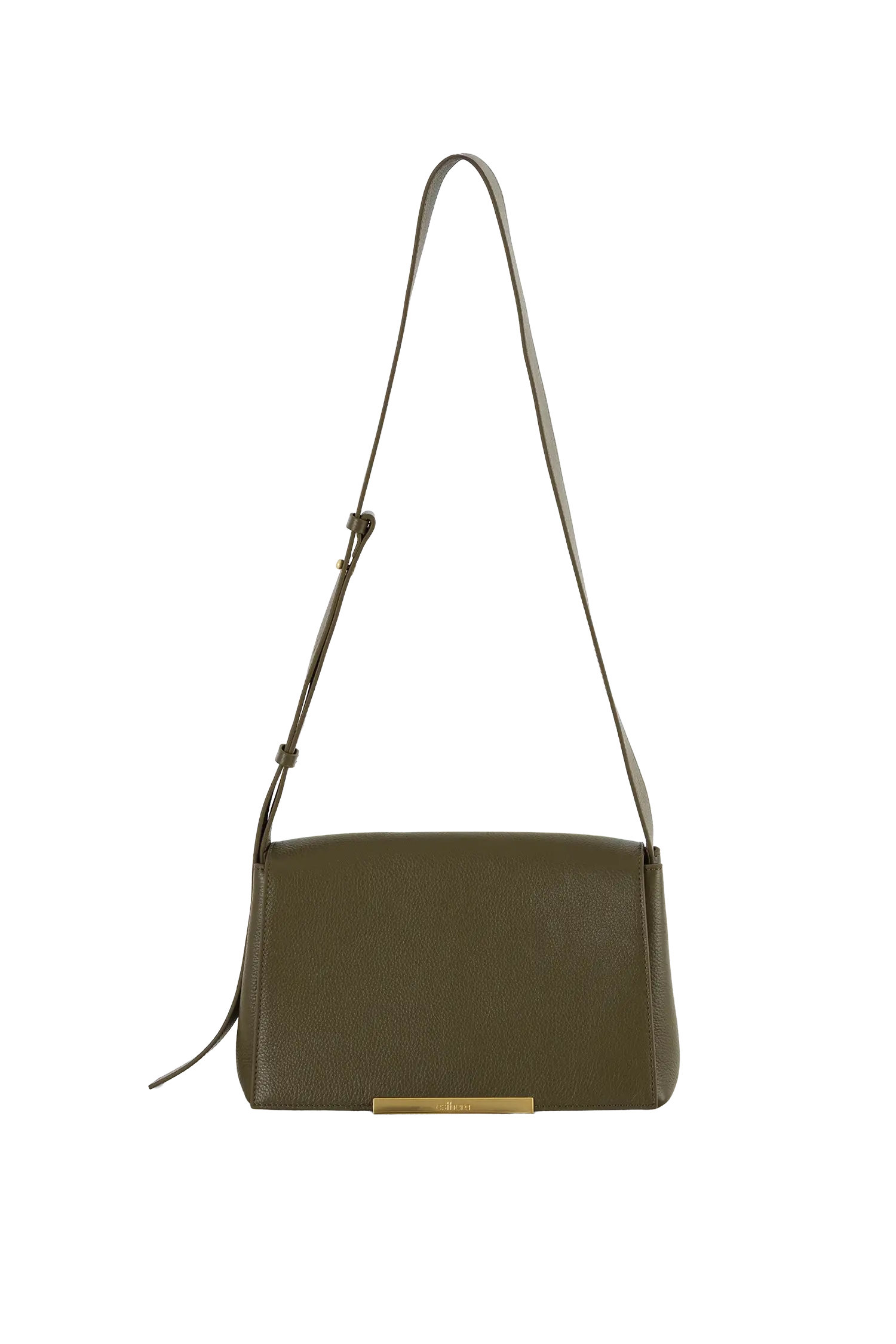 Bolsa tiracolo em couro legítimo na cor com tom elegante com fechamento seguro e alça ajustável confortável, design sofisticado e funcional ideal para o dia a dia.