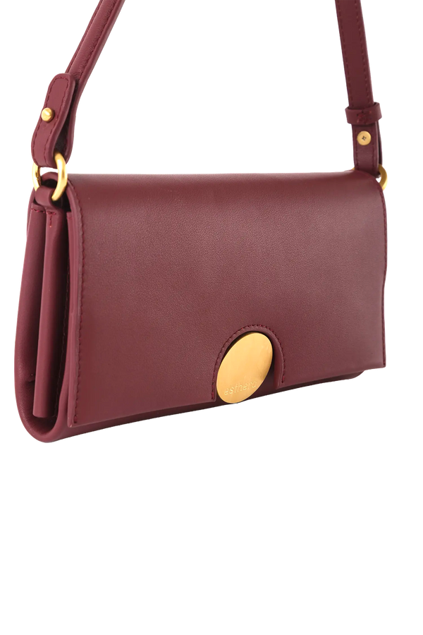 12AM baguette bag burgundy