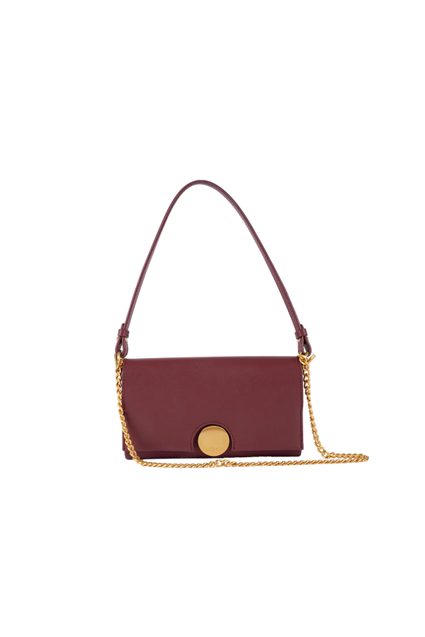 12AM baguette bag burgundy
