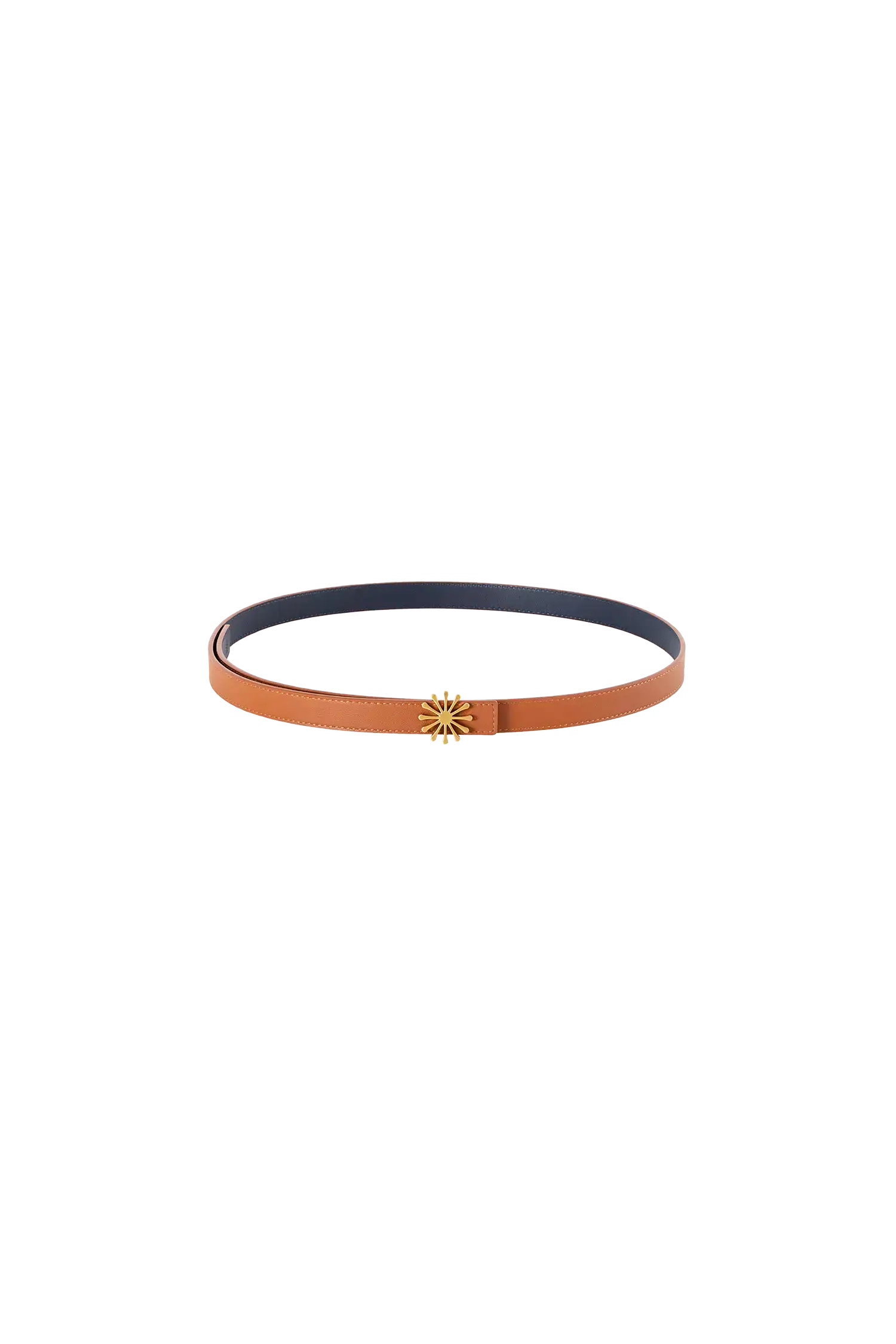 12AM reversible belt marrom e azul marinho PP