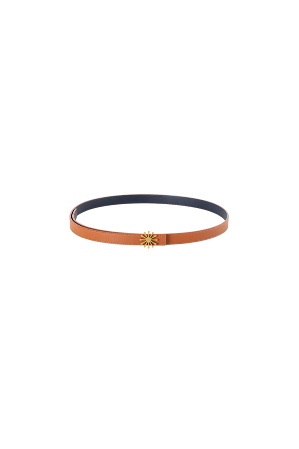 12AM reversible belt marrom e azul marinho PP