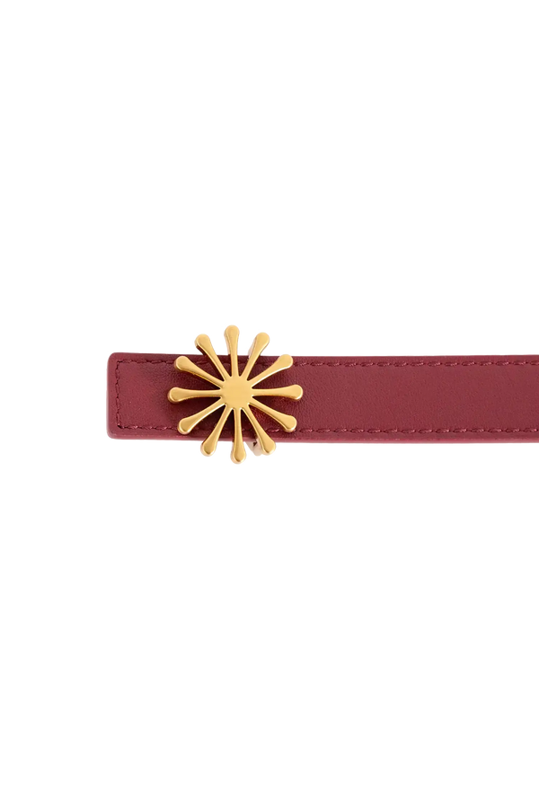 12AM reversible belt marrom e burgundy PP