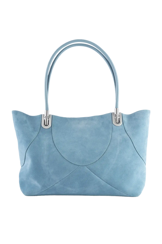 4PM maxi handbag azul-celeste: design autoral, cor icônica e sofisticação