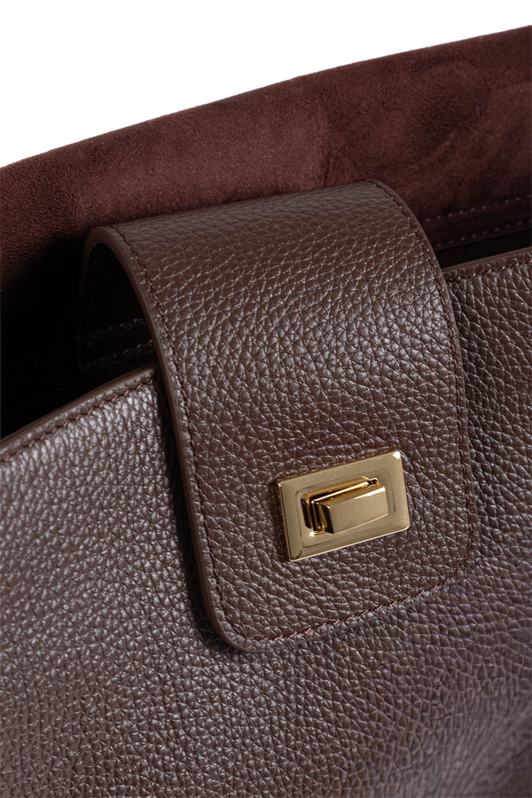 6AM messenger bag marrom escuro