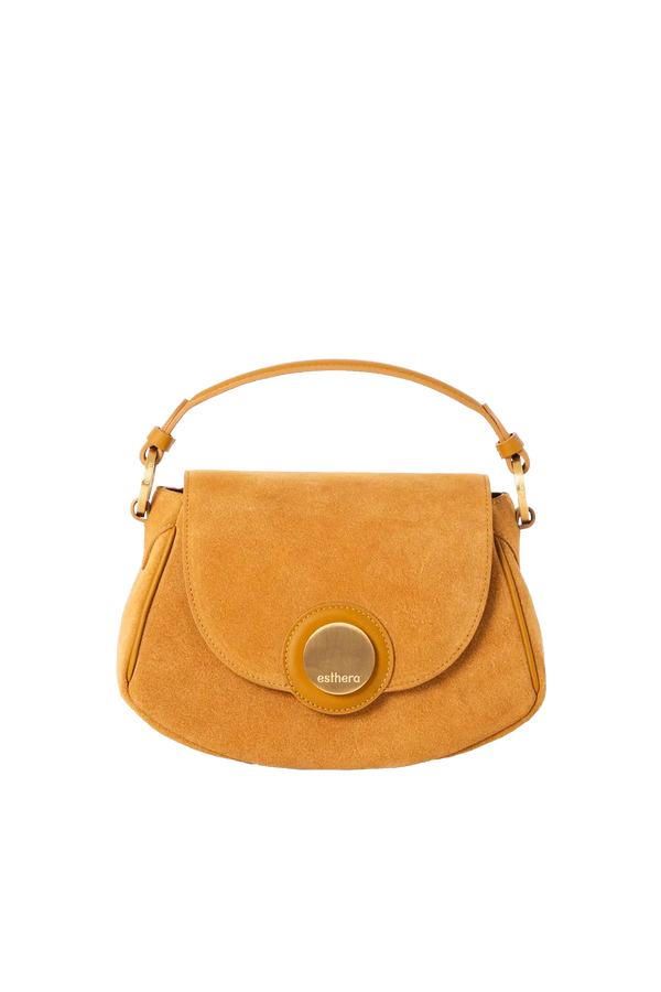 Bolsa tiracolo em camurça na cor com tom elegante com fechamento seguro e alça ajustável confortável, design sofisticado e funcional ideal para o dia a dia.