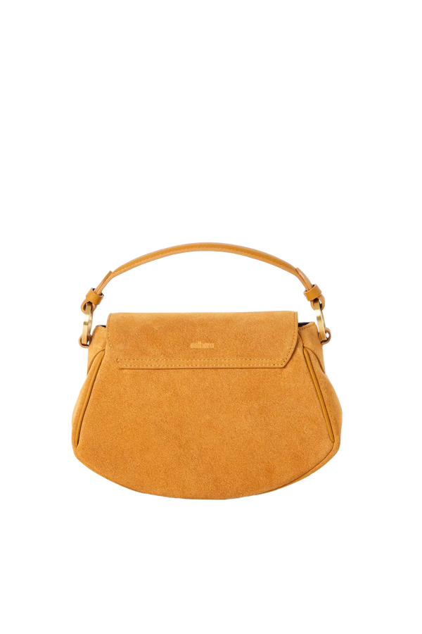 Bolsa tiracolo em camurça na cor com tom elegante com fechamento seguro e alça ajustável confortável, design sofisticado e funcional ideal para o dia a dia.