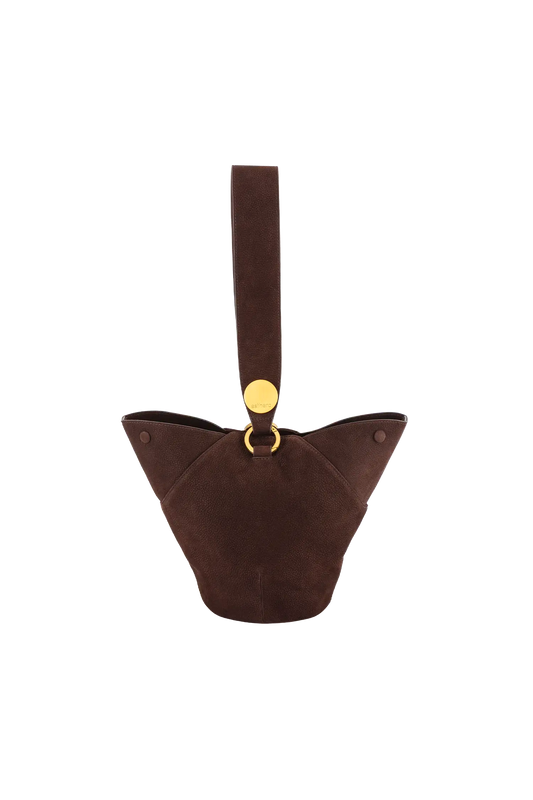 9PM maxi bag marrom camurça