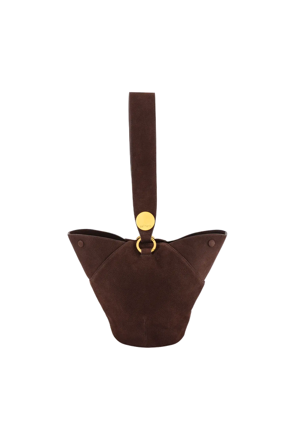 9PM maxi bag marrom camurça