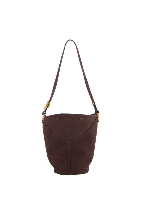 9PM maxi bag marrom camurça