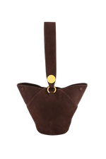 9PM maxi bag marrom camurça