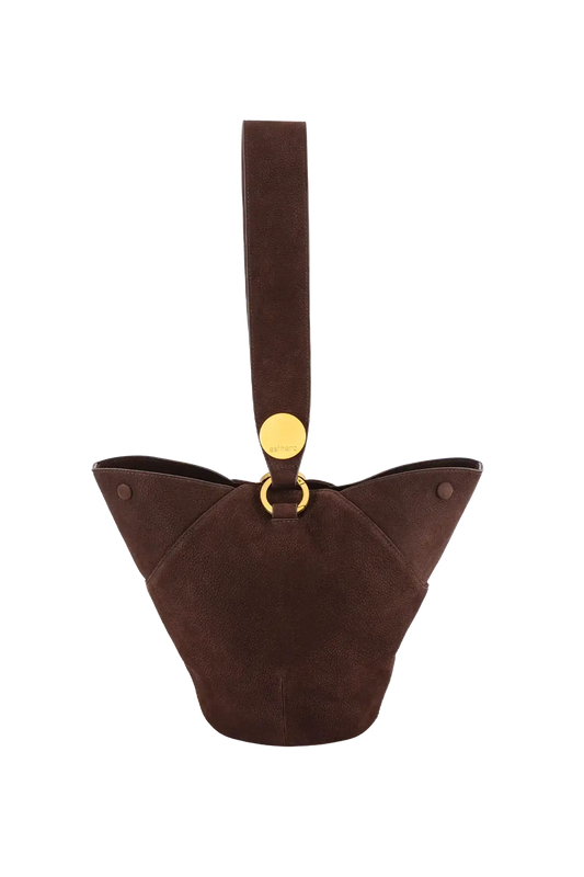 9PM maxi bag marrom camurça
