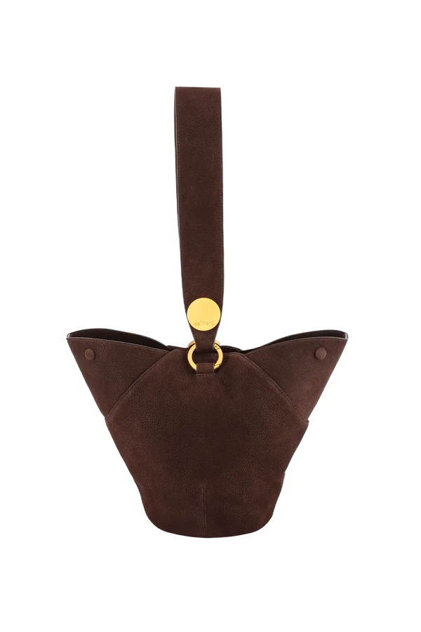 9PM maxi bag marrom camurça