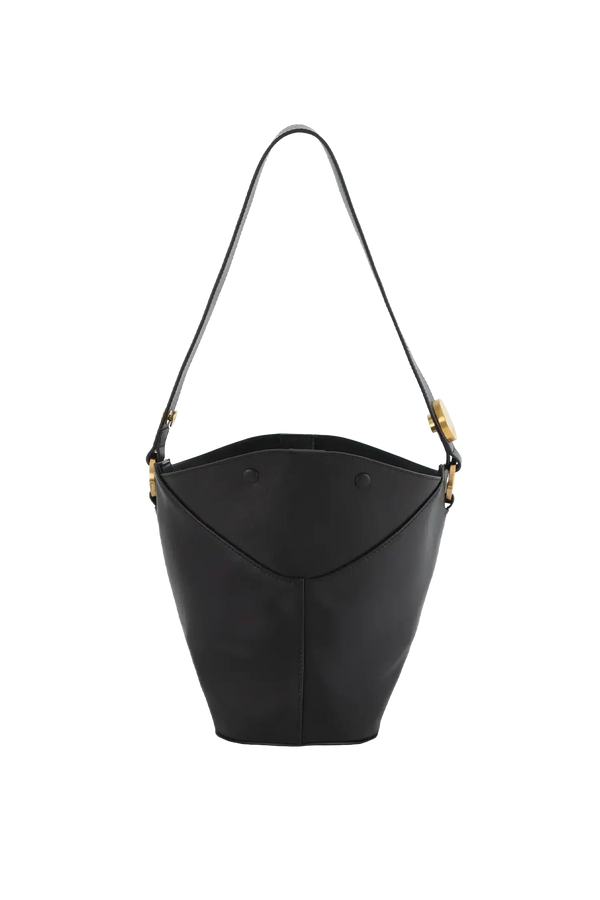 9PM maxi bag preta e dourado
