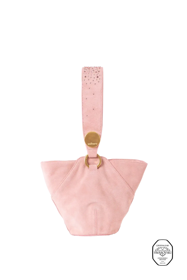 9PM suede bag decorada com cristais Swarovski®