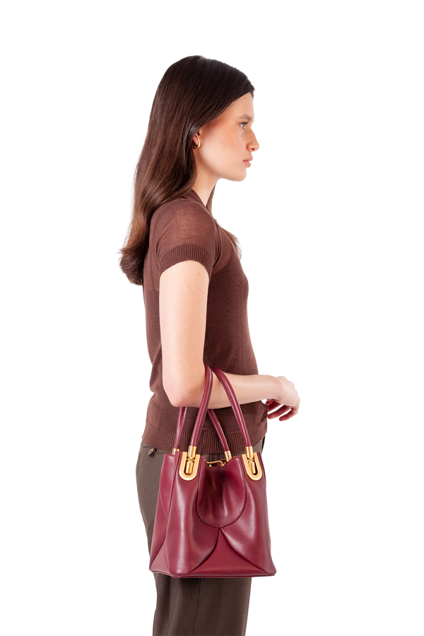 4PM mini handbag burgundy