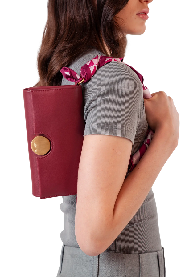 12AM baguette bag burgundy