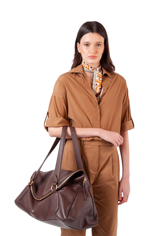 6PM shoulder bag marrom
