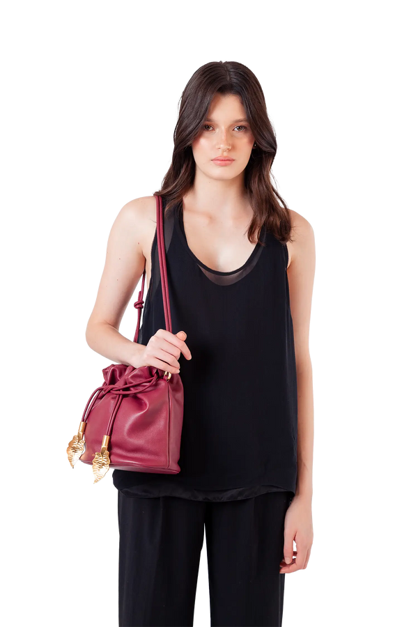 Esthera pouch burgundy