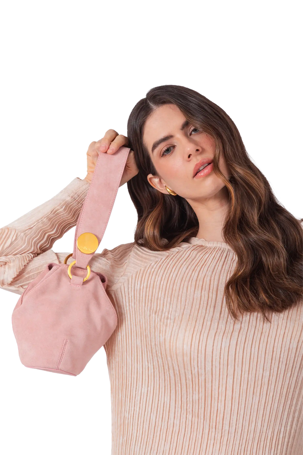 9PM bag camurça rosa