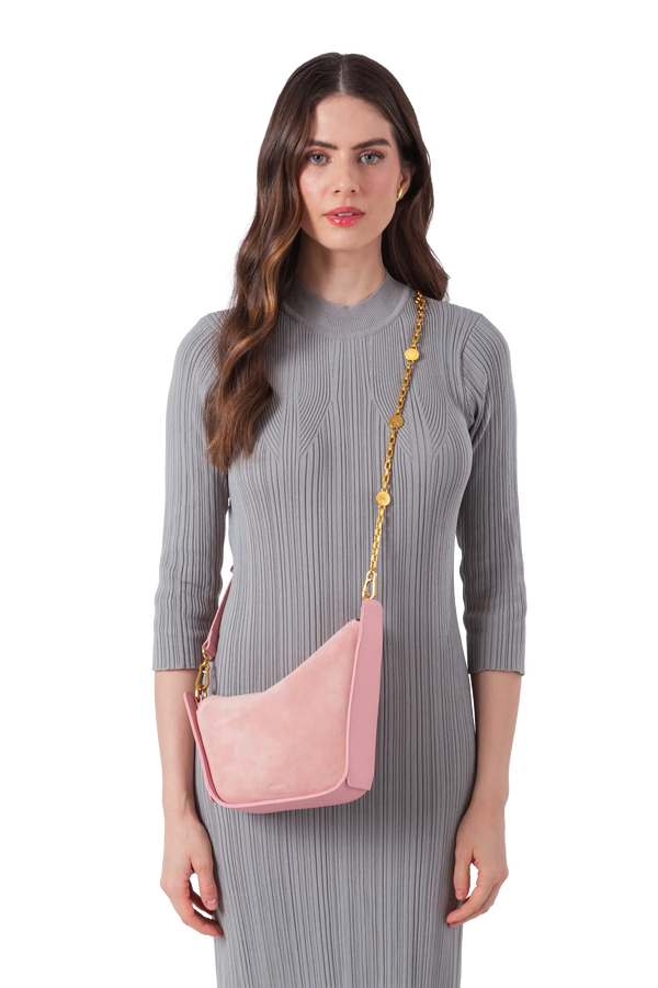 10AM camurça medium bag rosa