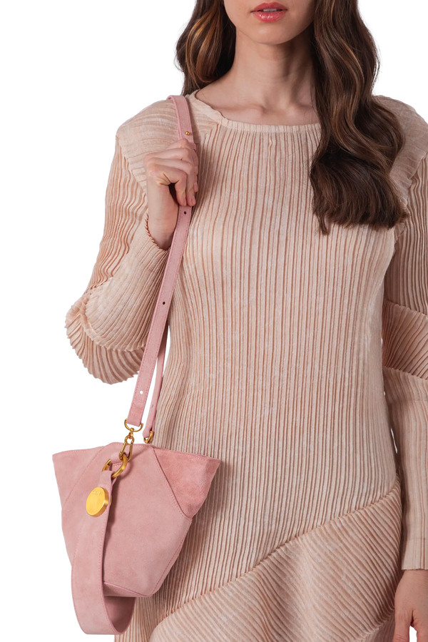 9PM bag camurça rosa