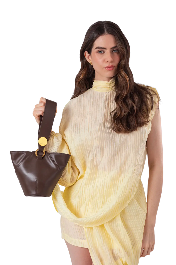 9PM bag marrom escuro