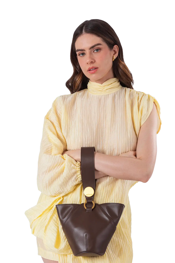 9PM bag marrom escuro