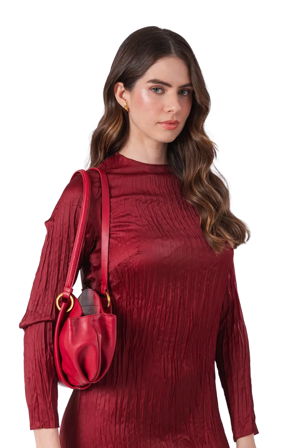 07:07PM baguette bag vermelho