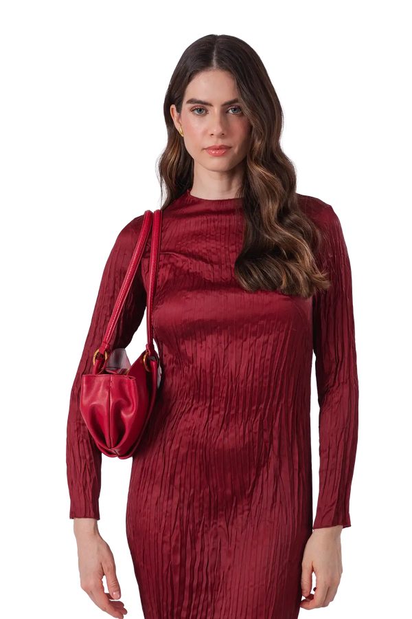 07:07PM baguette bag vermelho
