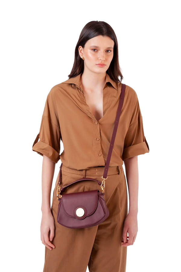 7PM bag burgundy