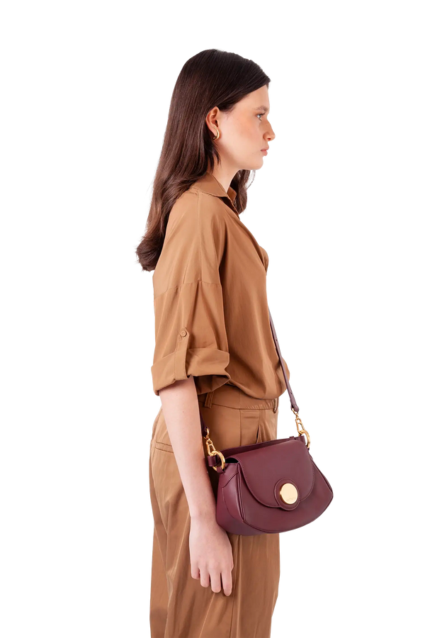 7PM bag burgundy