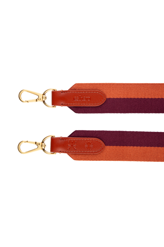 All Day Gold Strap Cerâmica Burgundy