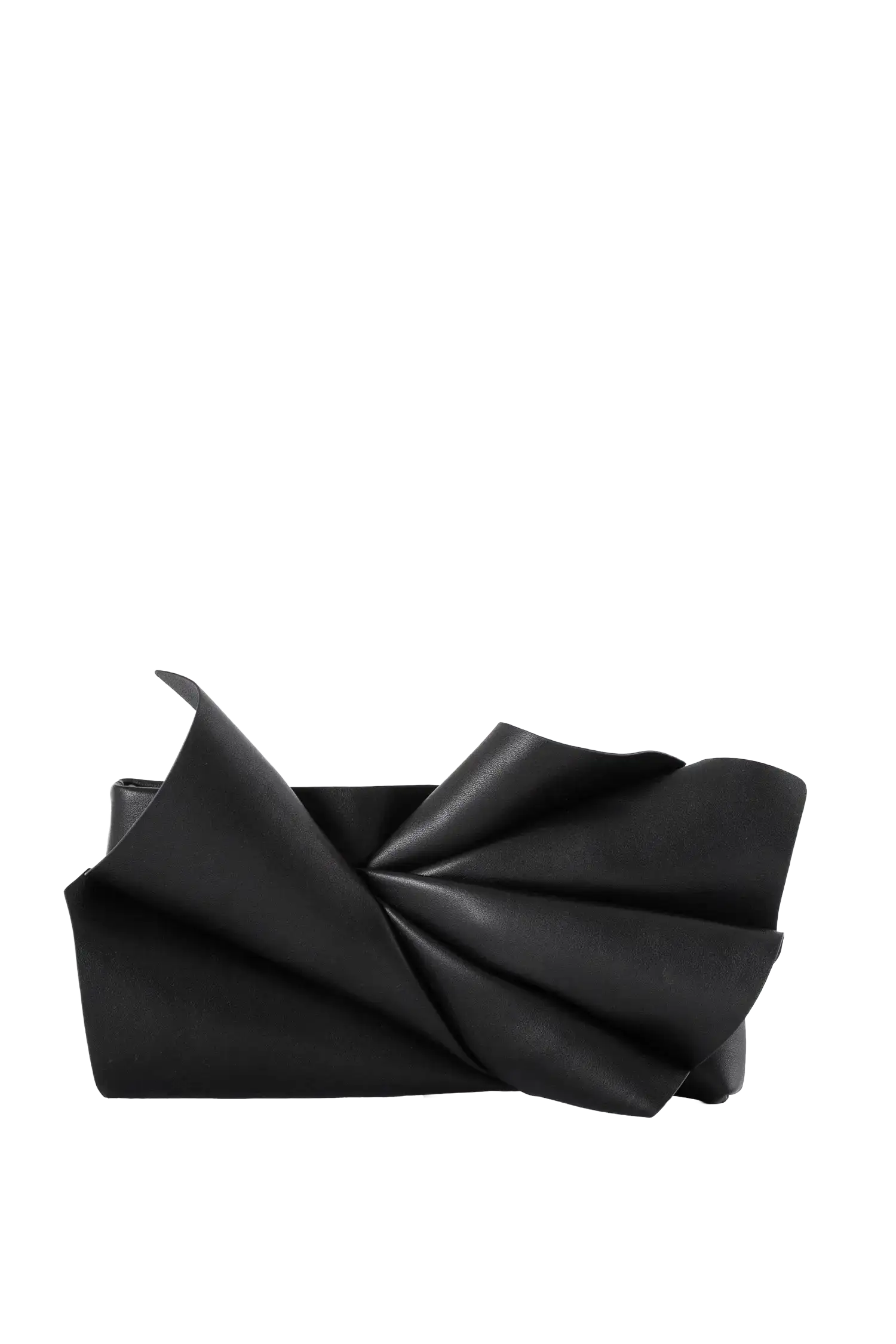 Bolsa em couro legítimo na cor preta com fechamento por zíper e alça de ombro confortável, design sofisticado e funcional ideal para o dia a dia.