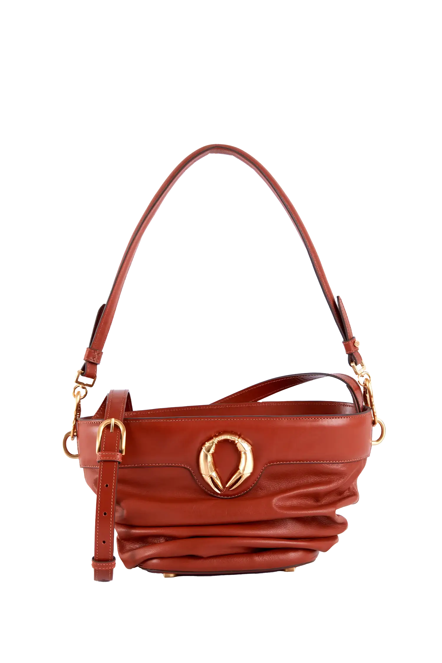 Crab Claws Shoulder Bag Marrom