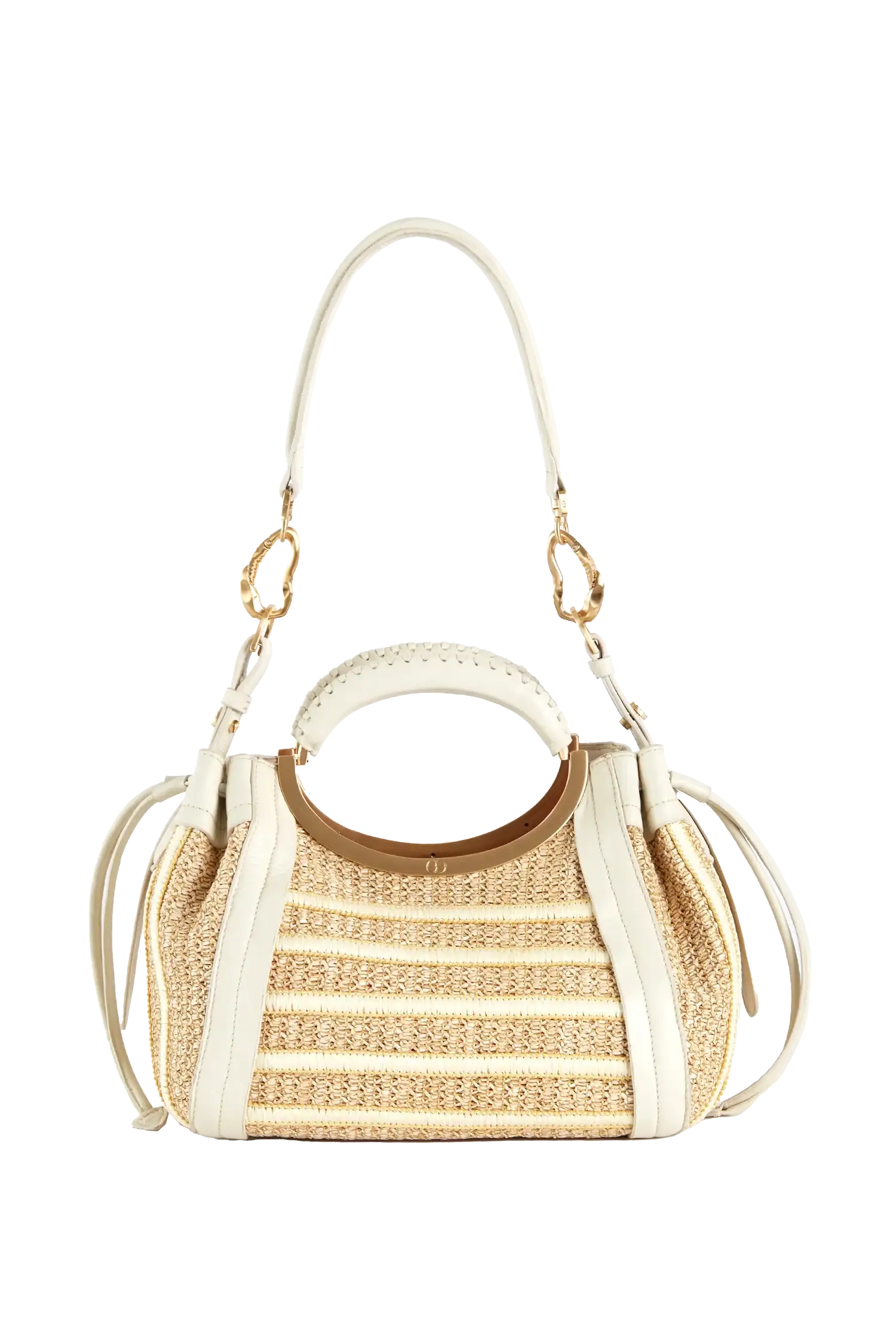 Crab Mini Raffia Handbag Areia