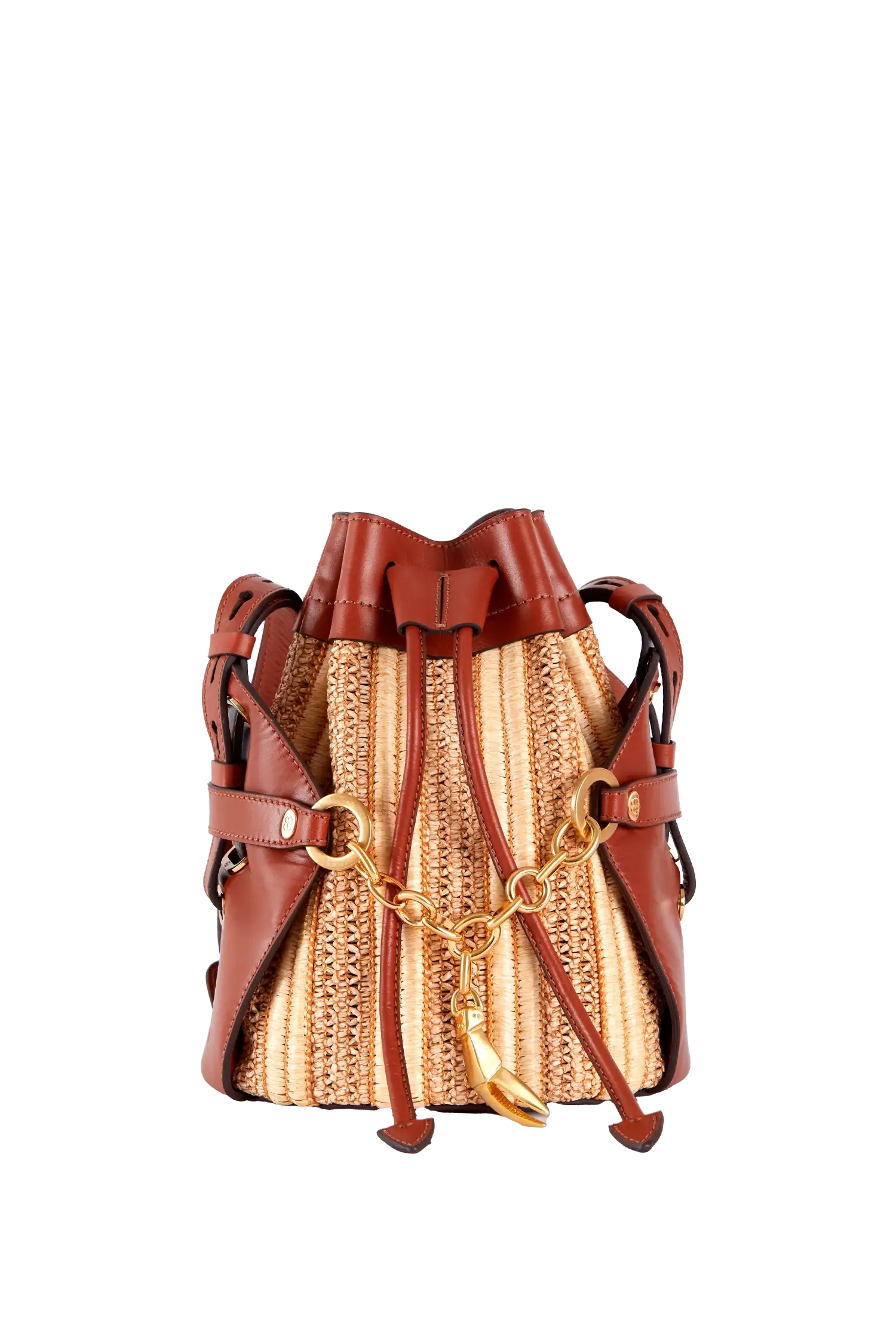 Crab Raffia Crossbody Marrom