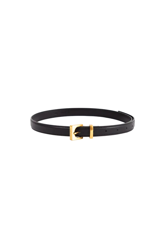 Cube gold-buckle belt preto 20mm PP
