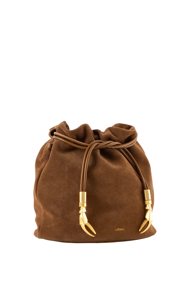 Esthera pouch camurça marrom