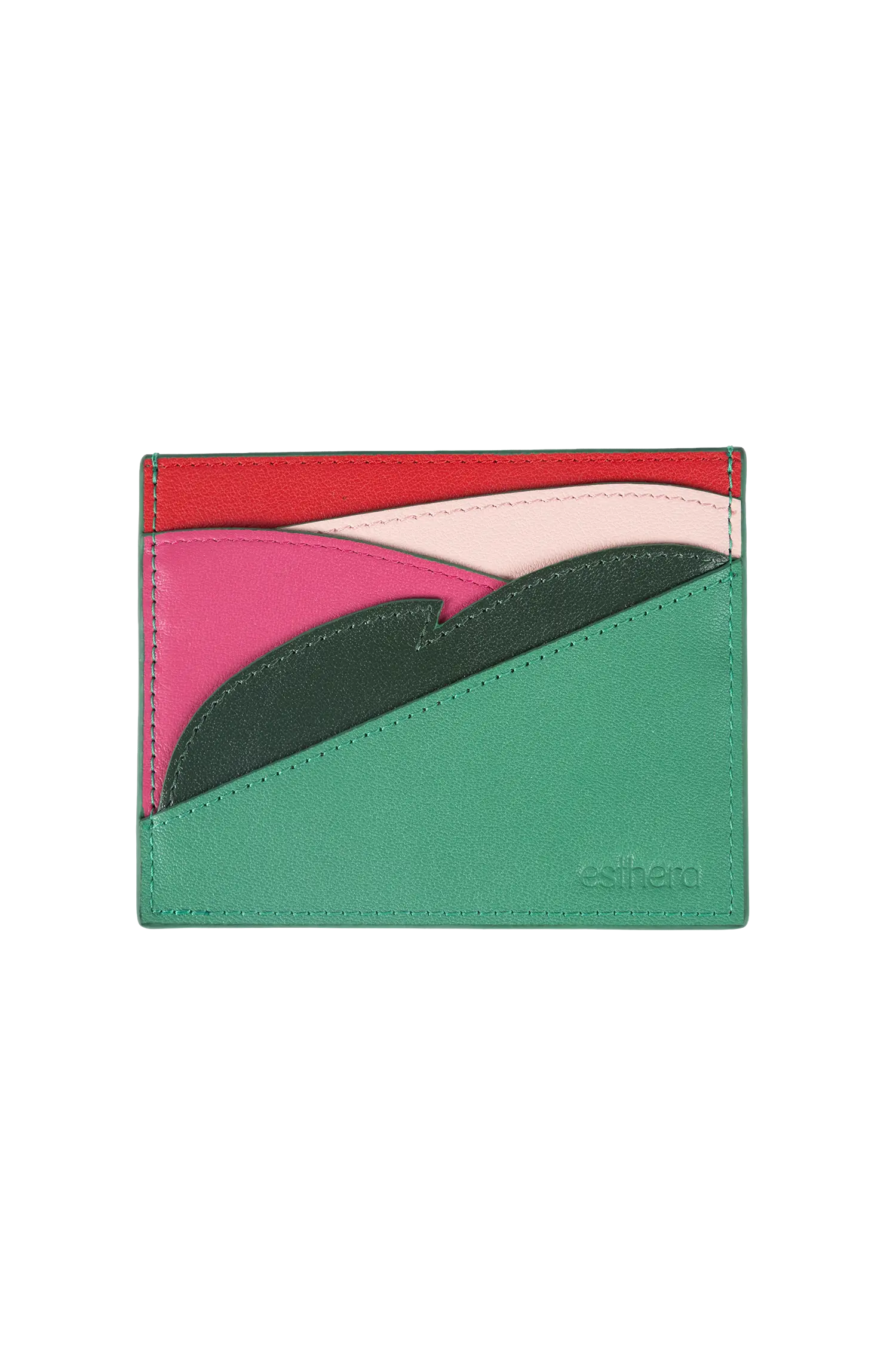 Leaf card holder verde